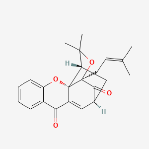 (1S,2S,13S,15R)-17,17-dimethyl-15-(3-methylbut-2-enyl)-3,16-dioxapentacyclo[11.4.1.02,11.02,15.04,9]octadeca-4,6,8,11-tetraene-10,14-dione