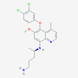 (+)-8-[(4-Amino-1-methylbutyl)amino]-5-(3,4-dichlorophenoxy)-6-methoxy-4-methyl-quinoline