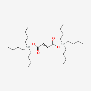 molecular formula C28H56O4Sn2 B1256841 5,5,12,12-Tetrabutyl-7,10-dioxo-6,11-dioxa-5,12-distannahexadec-8-ene CAS No. 24291-45-0
