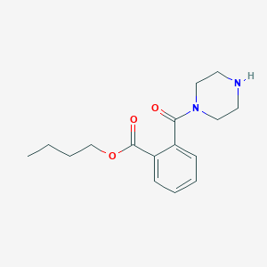 molecular formula C16H22N2O3 B12568584 Butyl 2-(piperazine-1-carbonyl)benzoate CAS No. 183476-26-8