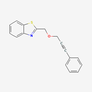 Benzothiazole, 2-[[(3-phenyl-2-propynyl)oxy]methyl]-