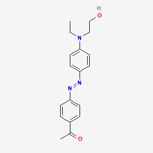 1-{4-[(E)-{4-[Ethyl(2-hydroxyethyl)amino]phenyl}diazenyl]phenyl}ethan-1-one