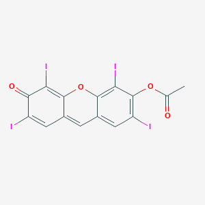 2,4,5,7-Tetraiodo-3-oxo-3H-xanthen-6-YL acetate