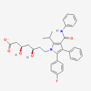 molecular formula C33H34FN2O5- B1256869 Atorvastatin(1-) 