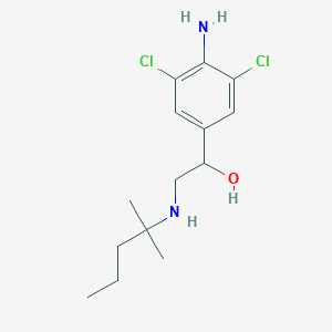 B125687 1-(4-Amino-3,5-dichlorophenyl)-2-[(2-methylpentan-2-yl)amino]ethanol CAS No. 38339-23-0