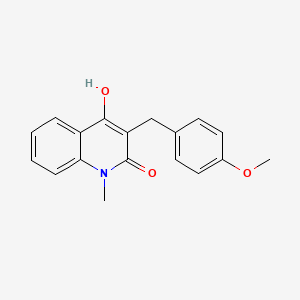 4-Hydroxy-3-[(4-methoxyphenyl)methyl]-1-methylquinolin-2(1H)-one