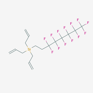 Tri(prop-2-en-1-yl)(3,3,4,4,5,5,6,6,7,7,8,8,8-tridecafluorooctyl)silane