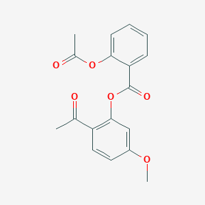 2-Acetyl-5-methoxyphenyl 2-(acetyloxy)benzoate