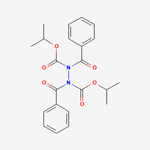 molecular formula C22H24N2O6 B12568748 1,2-Hydrazinedicarboxylic acid, 1,2-dibenzoyl-, bis(1-methylethyl) ester CAS No. 176247-38-4