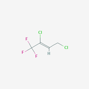 molecular formula C4H3Cl2F3 B12568820 2,4-Dichloro-1,1,1-trifluoro-2-butene CAS No. 26702-40-9