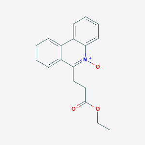 6-Phenanthridinepropanoic acid, ethyl ester, 5-oxide