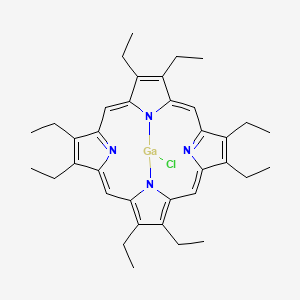 gallium(III) 2-3-7-8-12-13-17-18-(octaethyl)porphyrin chloride
