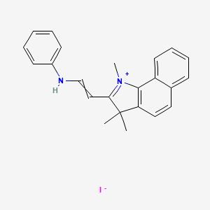 2-(2-Anilinoethenyl)-1,3,3-trimethyl-3H-benzo[g]indol-1-ium iodide