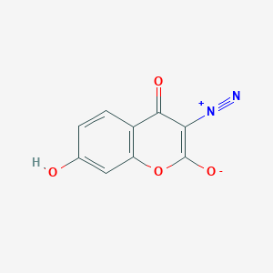 3-Diazonio-7-hydroxy-4-oxo-4H-1-benzopyran-2-olate