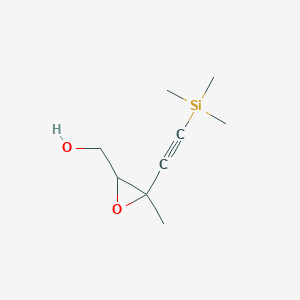 3-Methyl-3-[(trimethylsilyl)ethynyl]oxiranemethanol