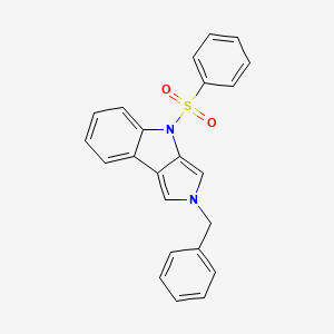 Pyrrolo[3,4-b]indole, 2,4-dihydro-2-(phenylmethyl)-4-(phenylsulfonyl)-