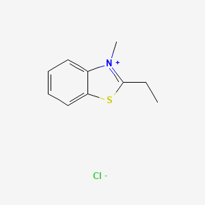 molecular formula C10H12ClNS B12568901 2-Ethyl-3-methyl-1,3-benzothiazol-3-ium chloride CAS No. 195320-92-4