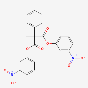 molecular formula C22H16N2O8 B12568970 Bis(3-nitrophenyl) methyl(phenyl)propanedioate CAS No. 193967-73-6