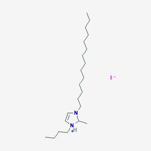 molecular formula C22H45IN2 B12568982 1-Butyl-2-methyl-3-tetradecyl-2,3-dihydro-1H-imidazol-1-ium iodide CAS No. 278603-16-0