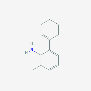 molecular formula C13H17N B12568986 2-(1-Cyclohexenyl)-6-methylaniline CAS No. 418760-99-3