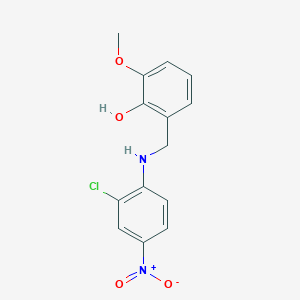 2-[(2-Chloro-4-nitroanilino)methyl]-6-methoxyphenol