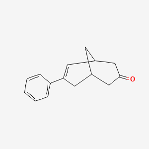 molecular formula C15H16O B12569005 7-Phenylbicyclo[3.3.1]non-6-en-3-one CAS No. 168984-32-5