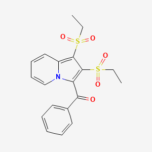 Methanone, [1,2-bis(ethylsulfonyl)-3-indolizinyl]phenyl-