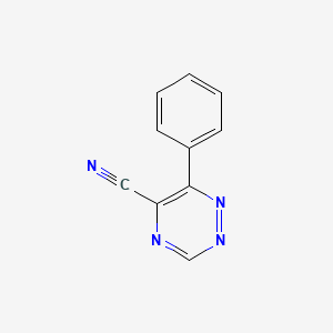 molecular formula C10H6N4 B12569030 6-Phenyl-1,2,4-triazine-5-carbonitrile CAS No. 190711-23-0