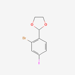 2-(2-Bromo-4-iodophenyl)-1,3-dioxolane