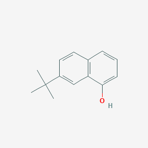 molecular formula C14H16O B12569084 1-Naphthalenol, 7-(1,1-dimethylethyl)- CAS No. 169311-90-4