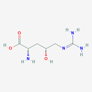 molecular formula C6H14N4O3 B1256911 (4R)-4-hydroxy-L-arginine 