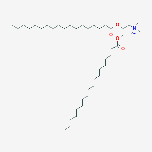 molecular formula C42H84NO4+ B12569133 1-Propanaminium, N,N,N-trimethyl-2,3-bis[(1-oxooctadecyl)oxy]- CAS No. 173666-09-6