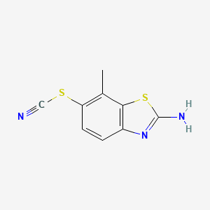 2-Amino-7-methyl-1,3-benzothiazol-6-yl thiocyanate