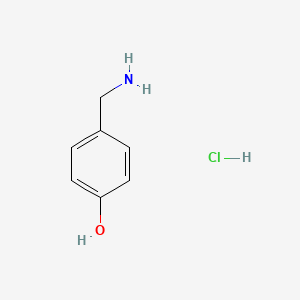 molecular formula C7H10ClNO B1256928 4-(氨甲基)苯酚盐酸盐 CAS No. 1004-23-5