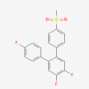 1,2-Difluoro-4-(4-fluorophenyl)-5-(4-methylsulfonylphenyl)benzene