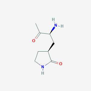 (3S)-3-[(2S)-2-Amino-3-oxobutyl]pyrrolidin-2-one