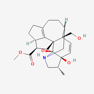 molecular formula C23H31NO5 B1256951 Pordamacrine A, (rel)- 