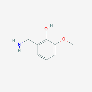 molecular formula C8H11NO2 B1256952 2-(Aminomethyl)-6-methoxyphenol CAS No. 86855-27-8