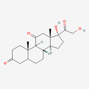 molecular formula C21H30O5 B1256953 4,5-Dihydrocortisone 