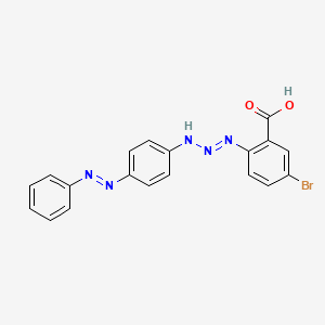 5-Bromo-2-[(1E)-3-{4-[(E)-phenyldiazenyl]phenyl}triaz-1-en-1-yl]benzoic acid