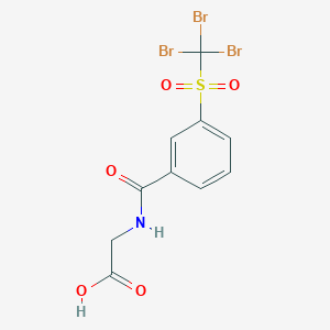 N-[3-(Tribromomethanesulfonyl)benzoyl]glycine