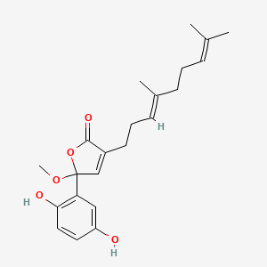 molecular formula C22H28O5 B1256958 Fornicin B 