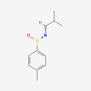 molecular formula C11H15NOS B12569585 4-Methyl-N-(2-methylpropylidene)benzene-1-sulfinamide CAS No. 174590-06-8