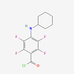 Benzoyl chloride, 4-(cyclohexylamino)-2,3,5,6-tetrafluoro-