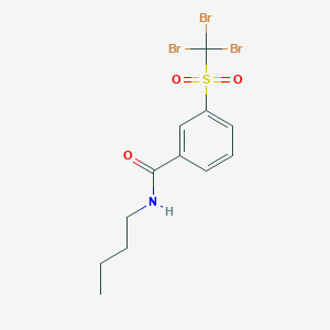 N-Butyl-3-(tribromomethanesulfonyl)benzamide