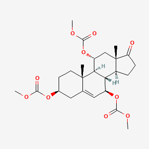 Trimethyl (3beta)-17-oxoandrost-5-ene-3,7,11-triyl triscarbonate