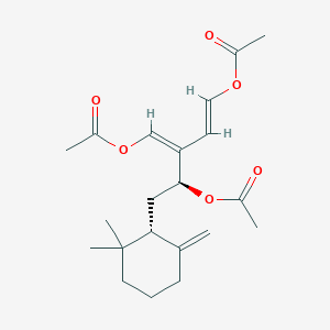 molecular formula C21H30O6 B1256977 Crispatenine 