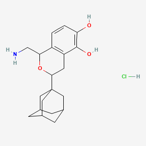 molecular formula C20H28ClNO3 B1256987 A77636 hydrochloride 