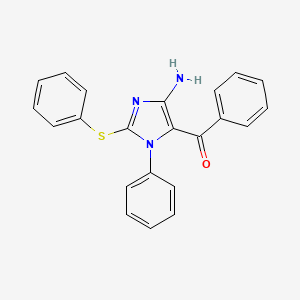 [4-Amino-1-phenyl-2-(phenylsulfanyl)-1H-imidazol-5-yl](phenyl)methanone