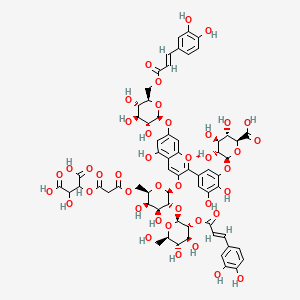 molecular formula C64H67O42+ B1256990 Anemone blue anthocyanin 3 